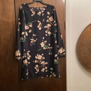 NWT Lulu's Blue A-line Dress with Bishop Sleeves